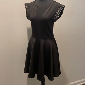 Arden B Dress Women Size XL Black Dressy Sparkly Sexy Figure Flattering